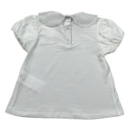 M+E' T-Shirt Tinta Unita con Colletto per Neonata UE1773NX BIANCO M+E' 