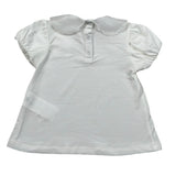 M+E' T-Shirt Tinta Unita con Colletto per Neonata UE1773NX BIANCO M+E' 