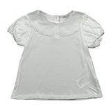 M+E' T-Shirt tinta unita con Colletto Bianco per Neonata UE1773NXX BIANCO M+E' 