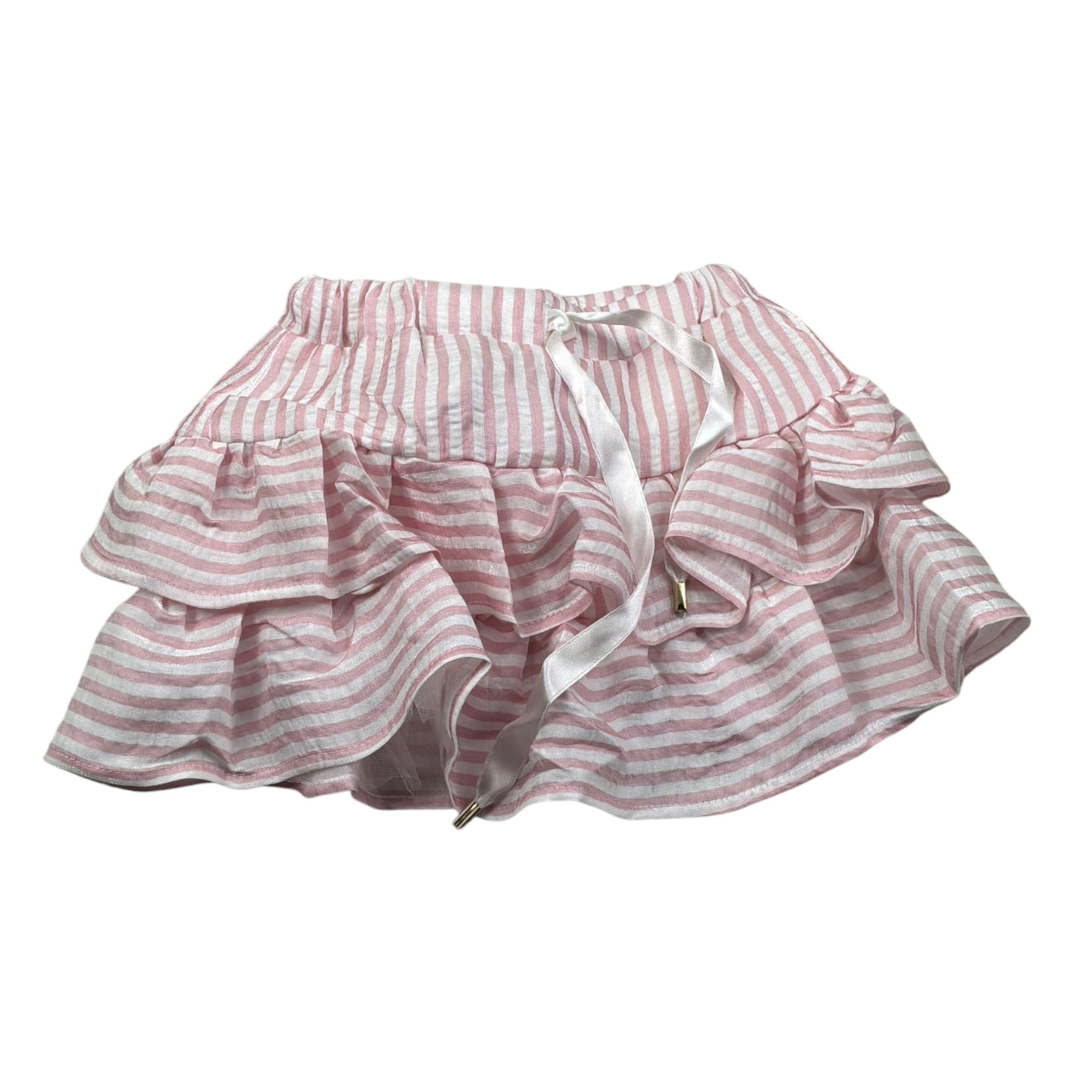M+E' Gonna tinta unita con Fantasia A Righe Bianco/Rosa per Neonata UE1778XXX BIANCO/ROSA M+E' 