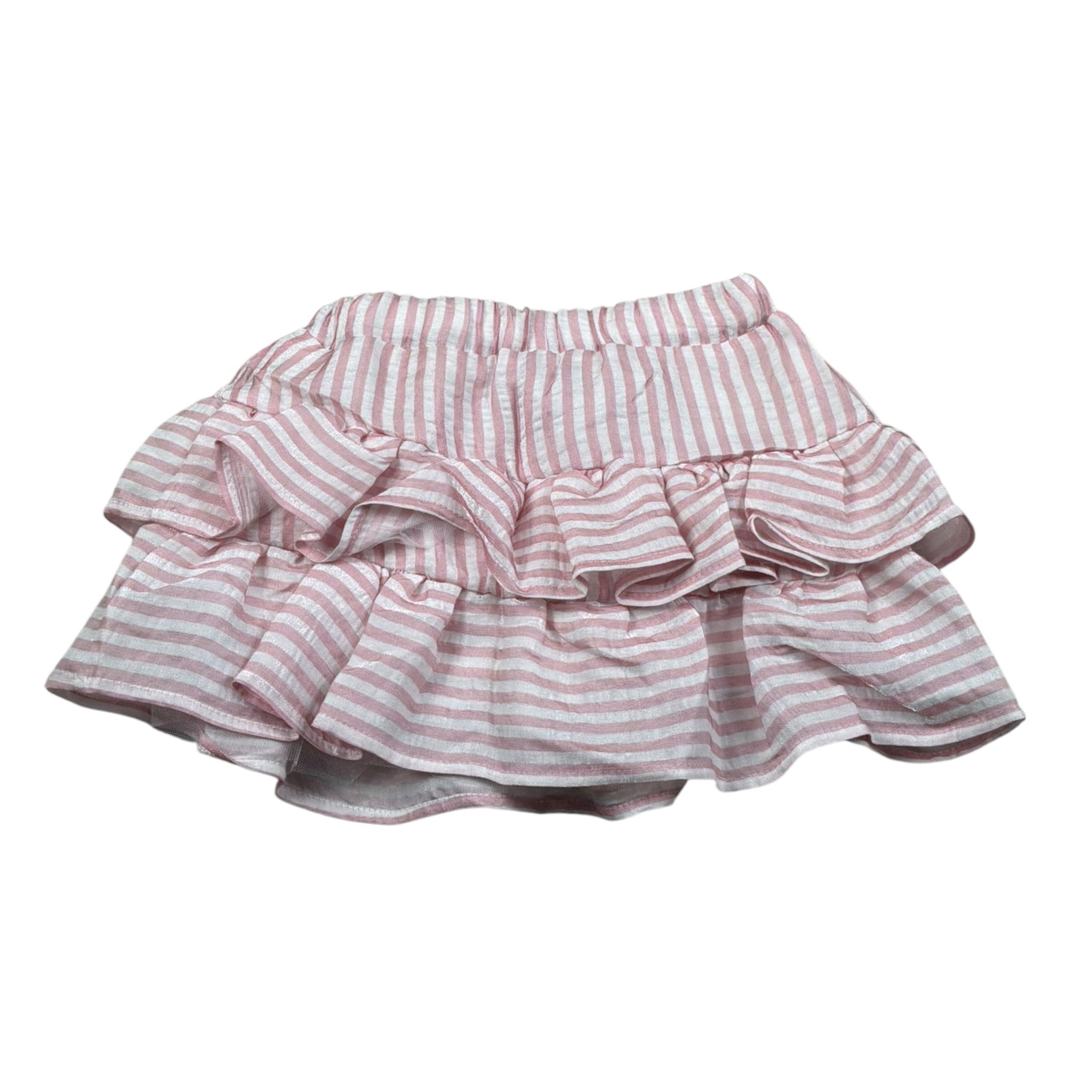 M+E' Gonna tinta unita con Fantasia A Righe Bianco/Rosa per Neonata UE1778XXX BIANCO/ROSA M+E' 
