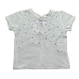 M+E' T-Shirt Girocollo tinta unita con Brillantini Bianco per Neonata UE1786 BIANCO M+E' 