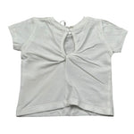 M+E' T-Shirt Girocollo tinta unita con Brillantini Bianco per Neonata UE1786 BIANCO M+E' 