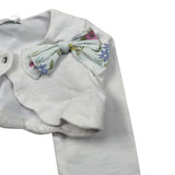 M+E' Coprispalle tinta unita con Fiocco Bianco per Bambina UE1847 BIANCO M+E' 