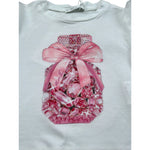 M+E' T-Shirt Girocollo tinta unita con Stampa Bianco per Neonato UE1856XX BIANCO M+E' 