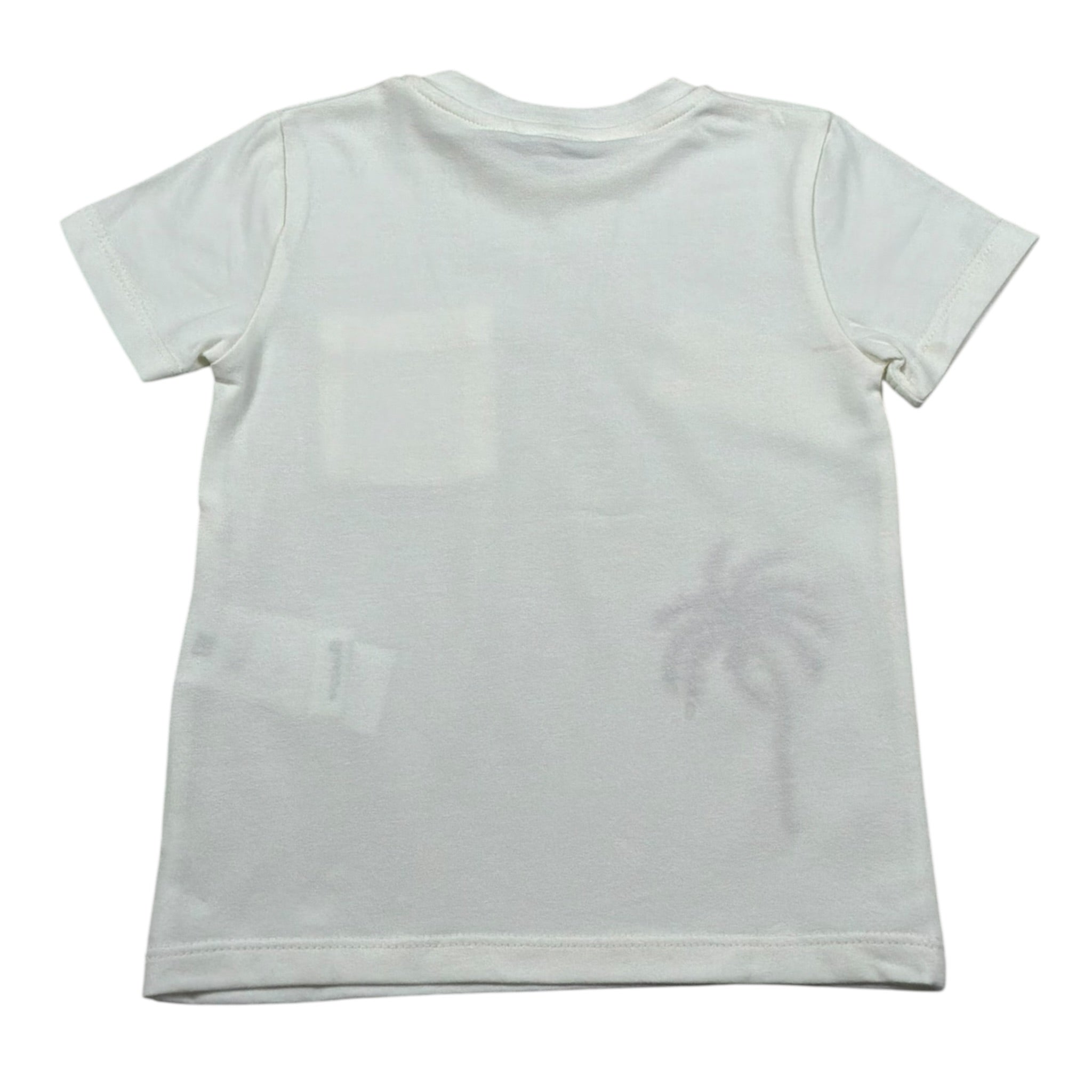 M+E' T-Shirt Girocollo tinta unita Cn Taschino Panna per Bambino UEM0486 PANNA M+E' 