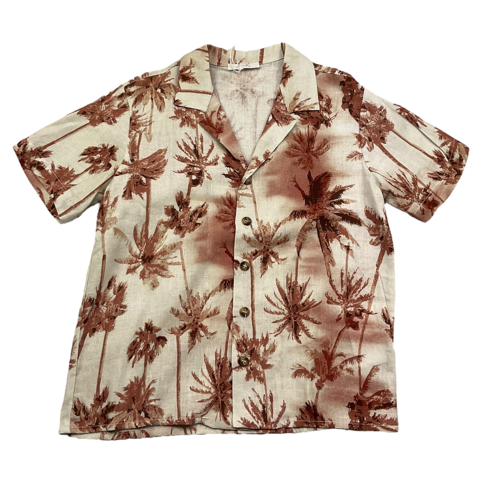 M+E' Camicia Mezza Manica Stampa Fantasia per Bambino UEM0512 PANNA M+E' 