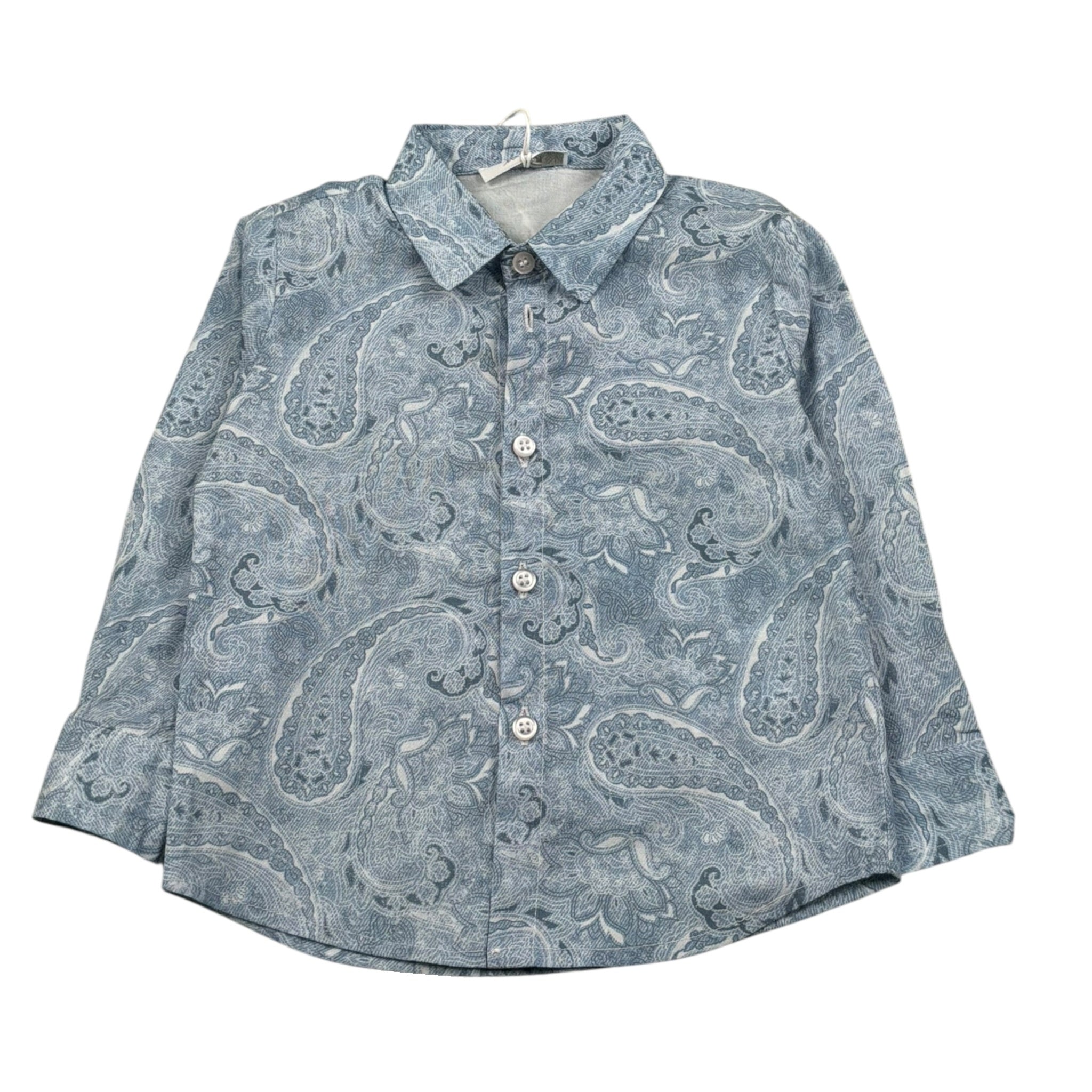 M+E' Camicia Manica Lunga tinta unita Azzurro per Neonato UEM0529X AZZURRO M+E' 
