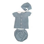 Mac Ilusio'N Completo 3 Pezzi Maglia-Coulotte-Cappello per Neonato 9631 AZZURRO MAC ILUSIO'N 