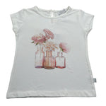 Magil T-Shirt Girocollo tinta unita con Stampe Bianco per Neonata FN26167N BIANCO MAGIL 