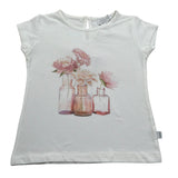 Magil T-Shirt Girocollo tinta unita con Stampe Bianco per Neonata FN26167N BIANCO MAGIL 