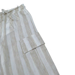 Magil Pantalone Bicolore Fantasia A Righe per Bambina HM25001 BIANCO/BEIGE MAGIL 