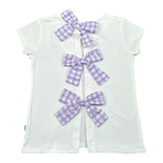Magil T-Shirt Tinta Unita con Fiocchi per Neonata HN26121N BIANCO MAGIL 