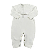Maglifici di Verona Tutina Tinta Unita In Maglia per Neonata 045324 BIANCO MAGLIFICI DI VERONA 