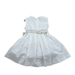 Magnifica Lulu Abito Cerimonia Giromanica Tinta Unita per Neonata TM448N BIANCO MAGNIFICA LULU 