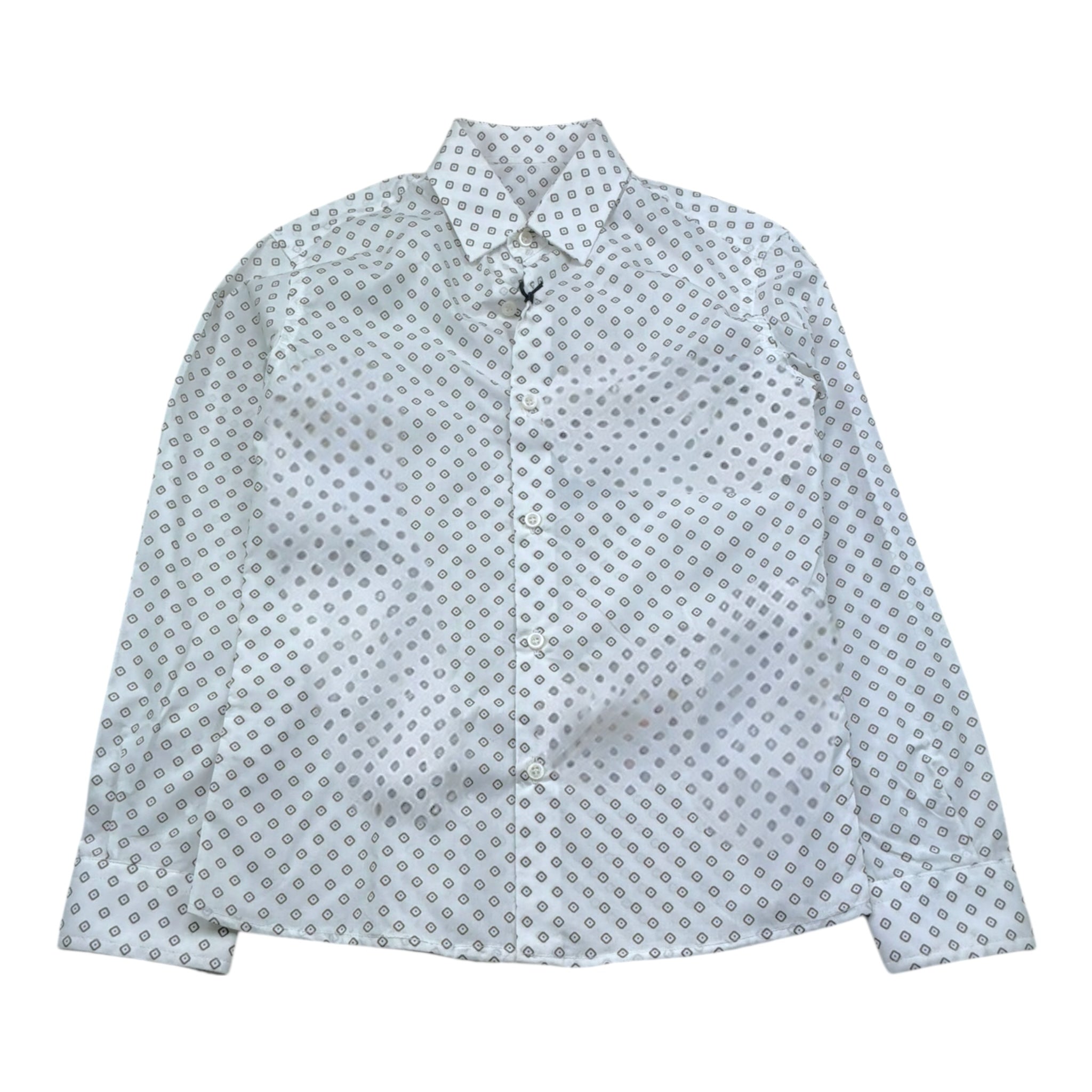 Mai'S Kids Camicia Tinta Unita con Fantasia  per Bambino CAMICIACC BIANCO MAI'S KIDS 