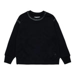 Maison Margiela Felpa Girocollo Bicolore con Logo Nero per Bambino M60869 NERO MAISON MARGIELA 