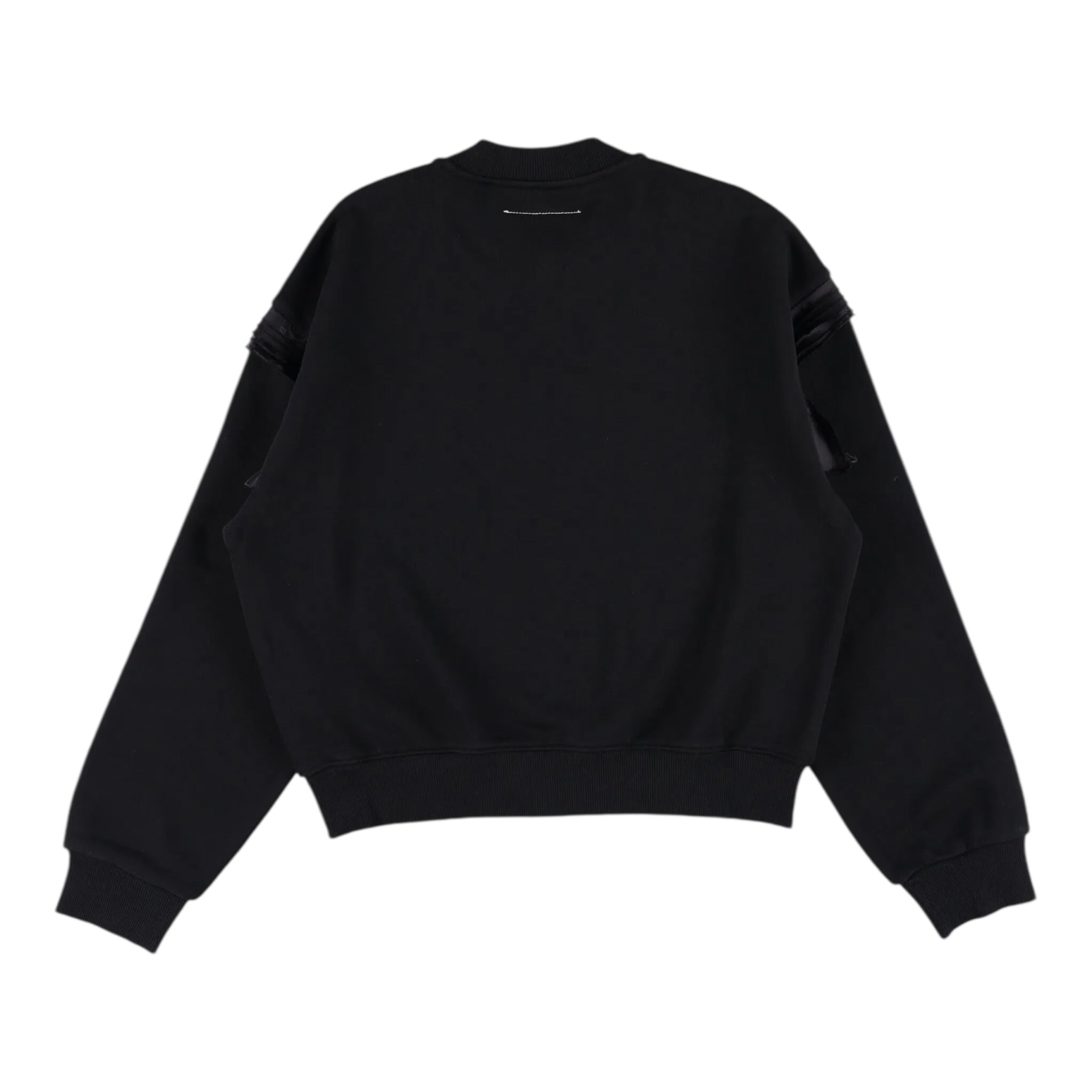 Maison Margiela Felpa Girocollo Bicolore con Logo Nero per Bambina M60871 NERO MAISON MARGIELA 