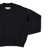 Maison Margiela Felpa Girocollo Bicolore con Logo Nero per Bambina M60871 NERO MAISON MARGIELA 