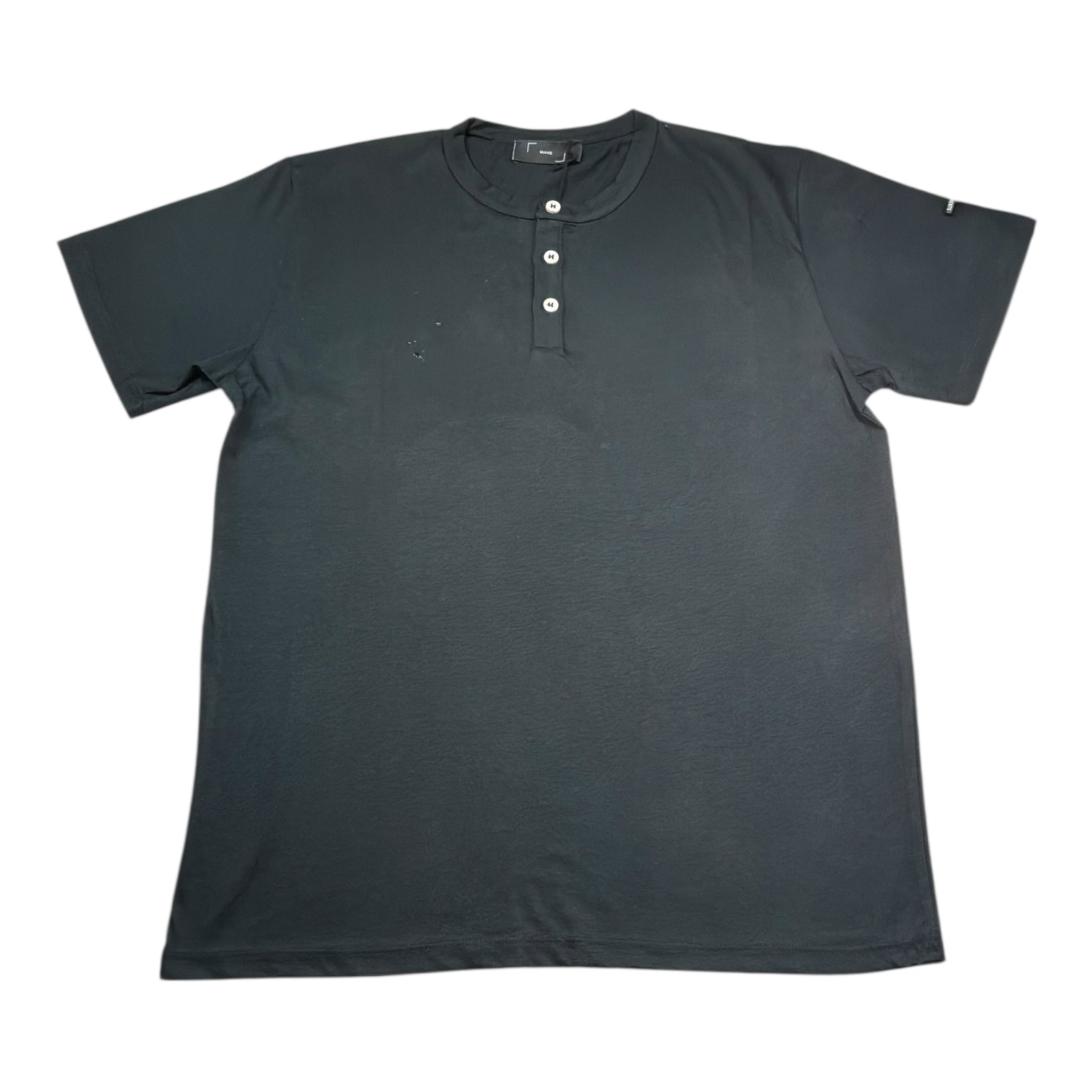 Make T-Shirt Tinta Unita con Bottoni per Bambino FD930J NERO MAKE 