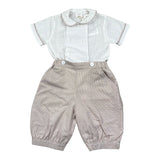 Malvi & Co Completo 2 Pezzi Camicia-Bermuda Bianco per Neonato S23I127STQS BIANCO MALVI & CO 