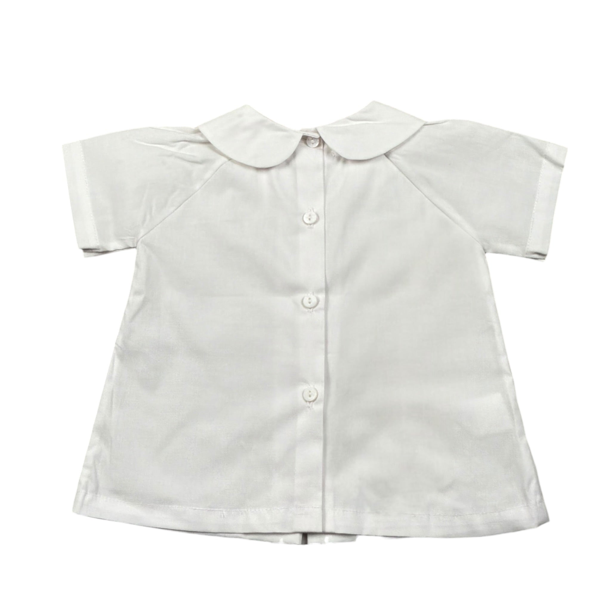 Malvi & Co Camicia Mezza Manica tinta unita con Colletto Bianco per Neonata S23N139CACP BIANCO MALVI & CO 