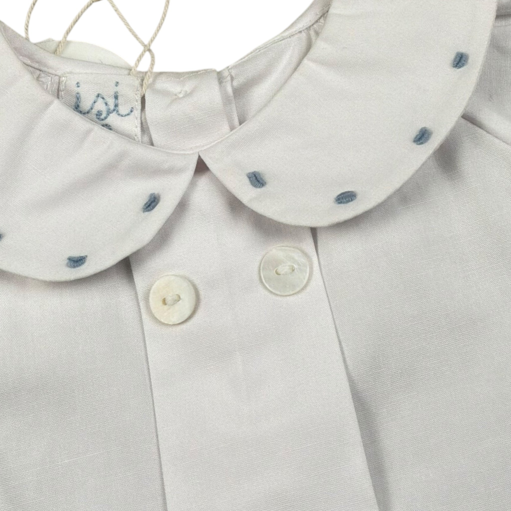 Malvi & Co Camicia Mezza Manica tinta unita con Colletto Bianco per Neonata S23N139CACP BIANCO MALVI & CO 