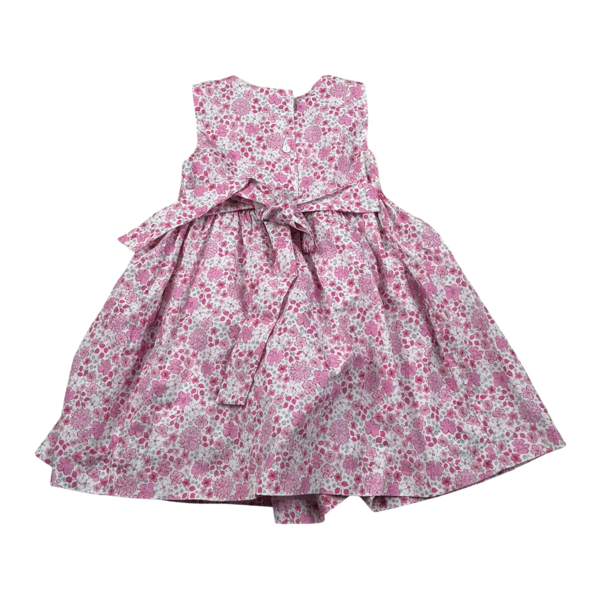 Malvi & Co Abito Giromanica tinta unita Fantasia Floreale Bianco per Neonata S25M016VEPP BIANCO MALVI & CO 