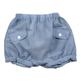 Malvi & Co Culotte tinta unita con Fantasia A Righe Azzurro per Neonato S25N155CUEG AZZURRO MALVI & CO 