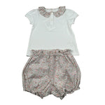 Malvi & Co Completo 2 Pezzi T-Shirt-Culotte Bianco per Neonata SCCI167CAJJ BIANCO MALVI & CO 