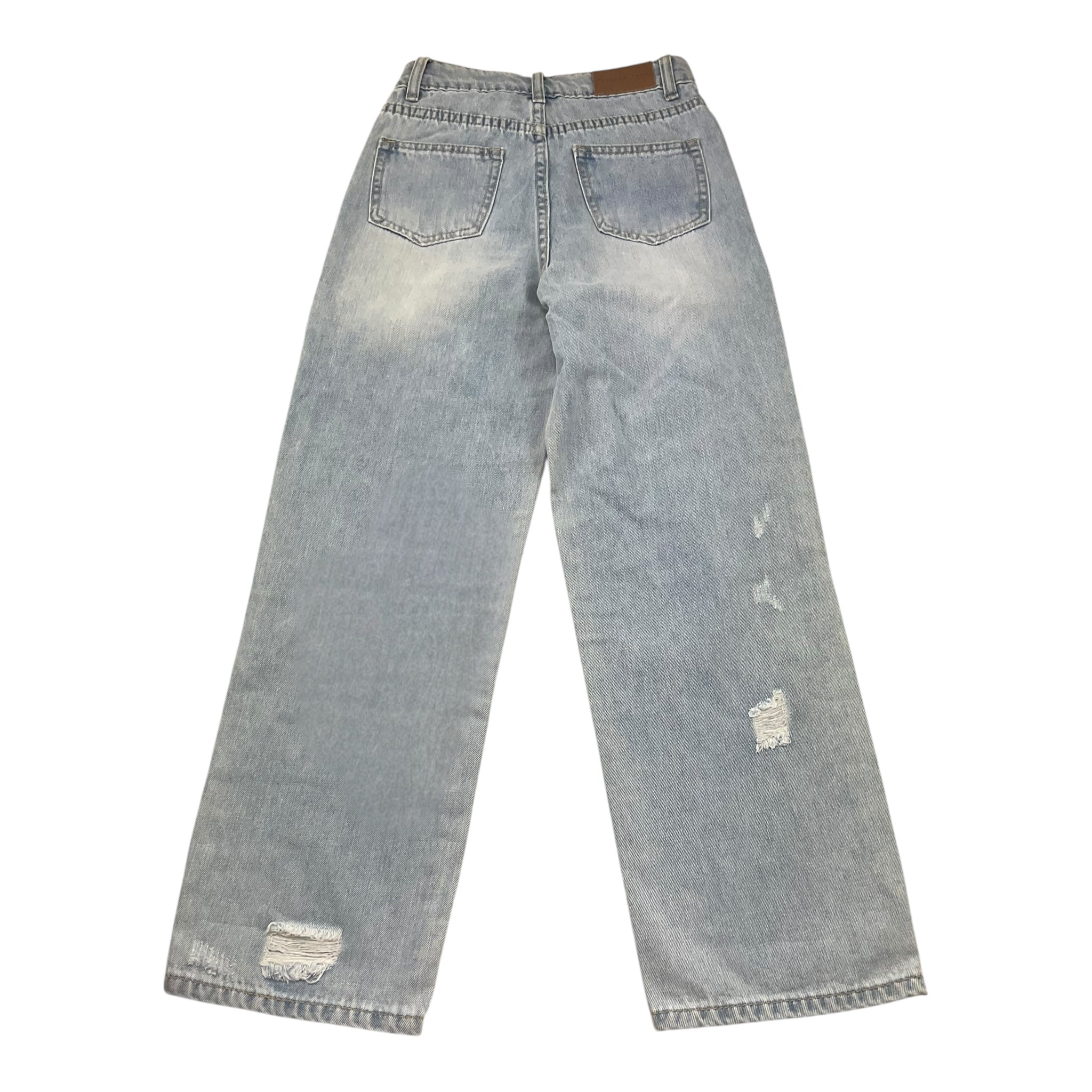 Manila Grace Jeans Tinta Unita con Strappi per Bambina 198PMJS25X AZZURRO MANILA GRACE 