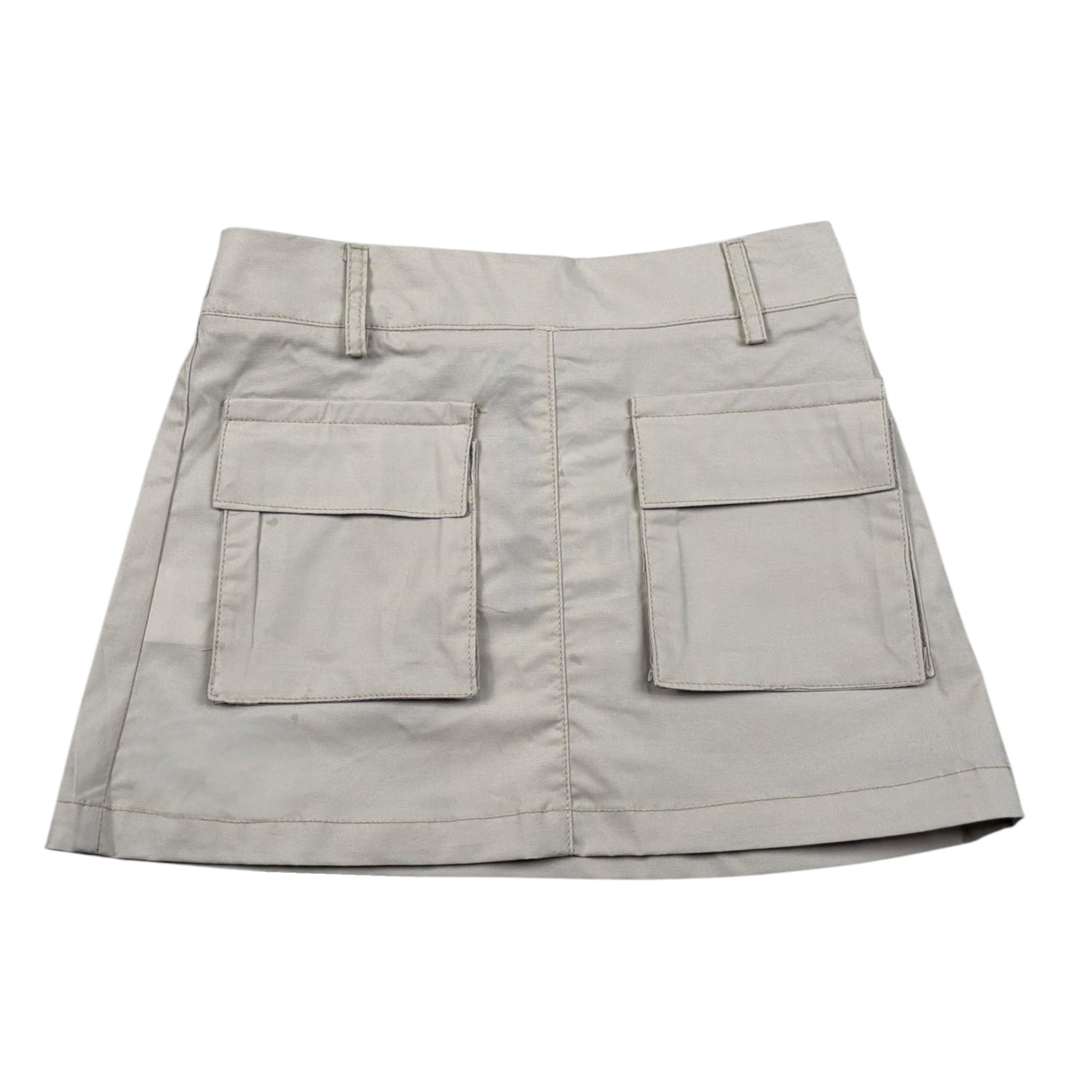 Manila Grace Gonna Tinta Unita con Tasconi per Bambina 312GMBS25X BEIGE MANILA GRACE 