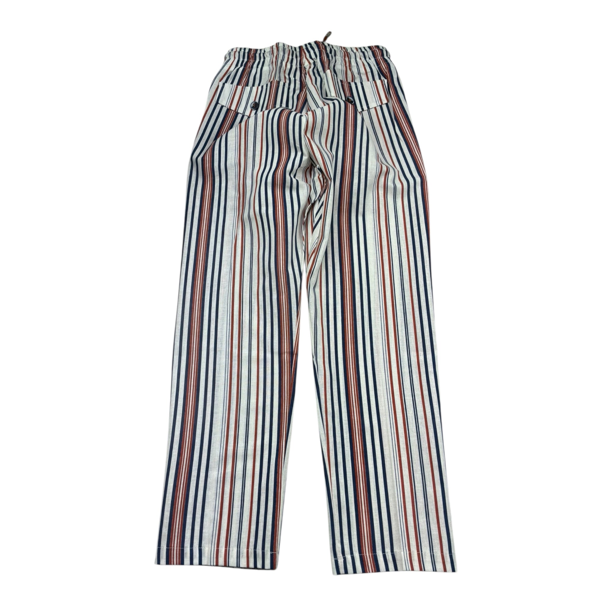 Manuel & Frank Pantalone Tinta Unita con Fantasia A Righe per Bambino MF1194R BIANCO MANUEL & FRANK 