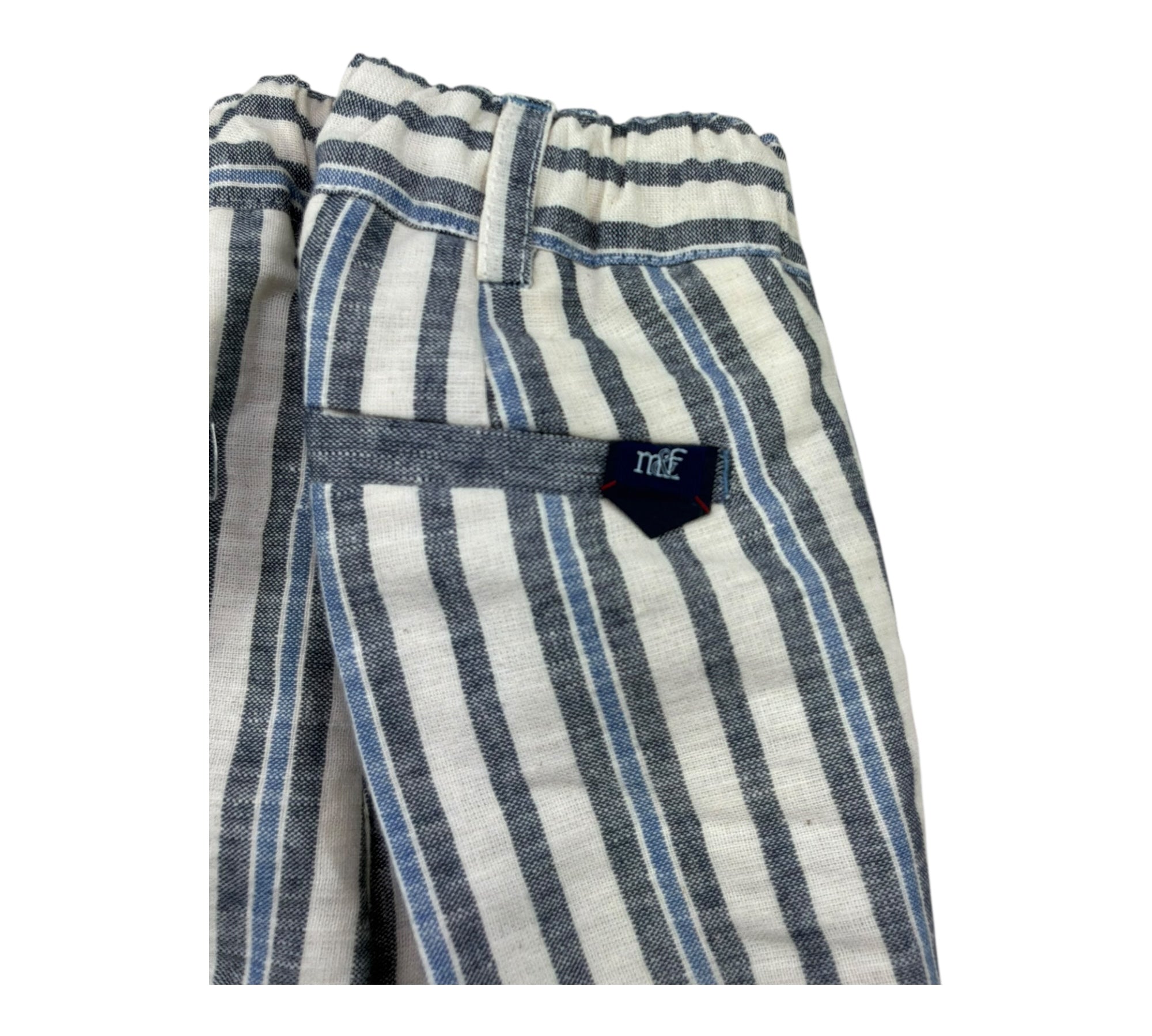 Manuel & Frank Pantalone Fantasia A Righe con Elastico In Vita per Bambino MF1410B BEIGE MANUEL & FRANK 