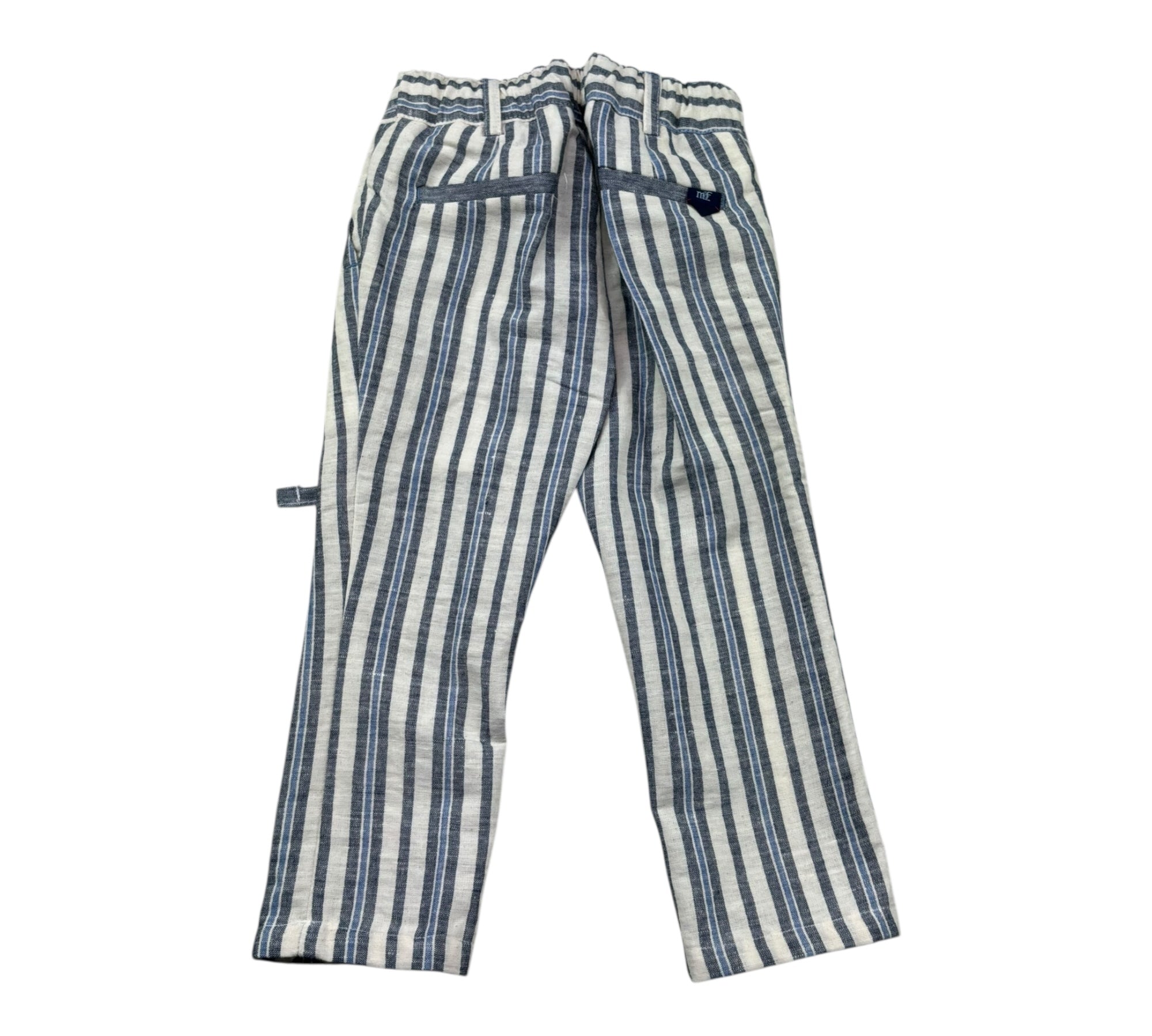 Manuel & Frank Pantalone Fantasia A Righe con Elastico In Vita per Bambino MF1410B BEIGE MANUEL & FRANK 