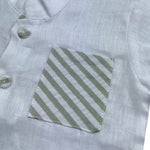 Manuel & Frank Camicia Mezza Manica con Taschino per Neonato MF3178I BIANCO MANUEL & FRANK 
