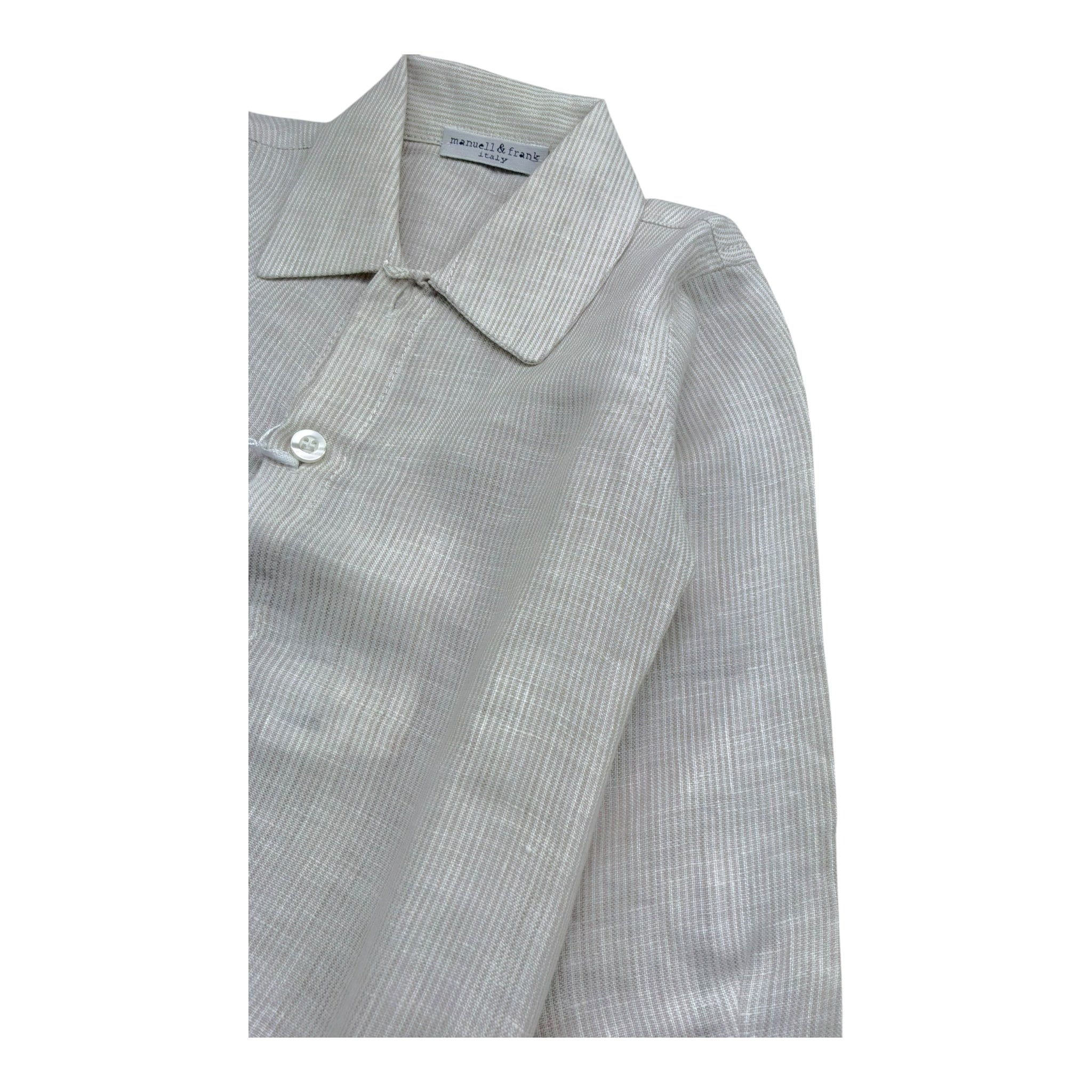 Manuel & Frank Camicia Manica Lunga Modello Body per Neonato MF3251I BEIGE MANUEL & FRANK 