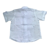 Manuel & Frank Camicia Mezza Manica Tinta Unita con Stampa per Neonato MF3255I BIANCO MANUEL & FRANK 
