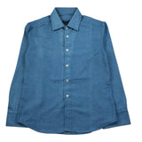 Manuel & Frank Camicia Manica Lunga Tinta Unita per Bambino MF3323R BLU MANUEL & FRANK 