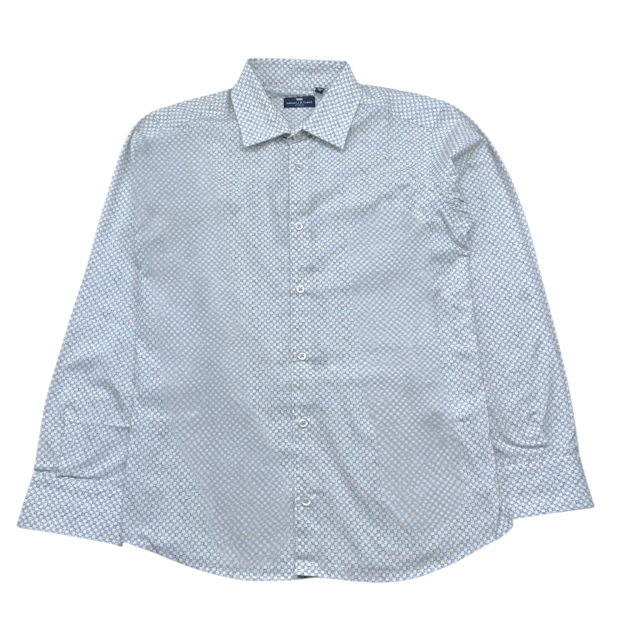 Manuel & Frank Camicia Tinta Unita con Fantasia per Bambino MF3474R BIANCO MANUEL & FRANK 