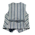 Manuel & Frank Gilet Tinta Unita con Fantasia A Righe per Bambino MF5192B GRIGIO MANUEL & FRANK 