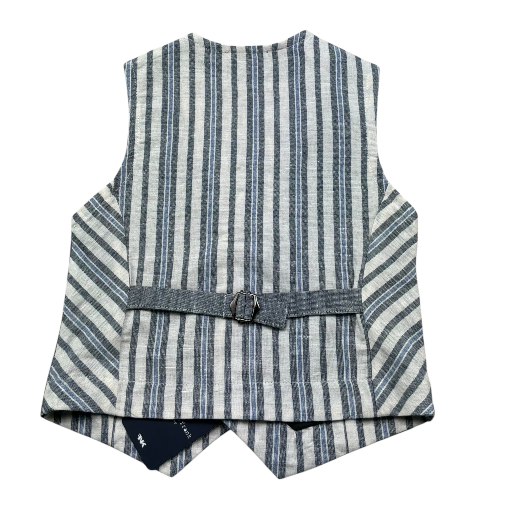 Manuel & Frank Gilet Tinta Unita con Fantasia A Righe per Bambino MF5192B GRIGIO MANUEL & FRANK 