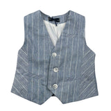 Manuel & Frank Gilet Tinta Unita con Fantasia per Bambino MF5193BX AZZURRO MANUEL & FRANK 