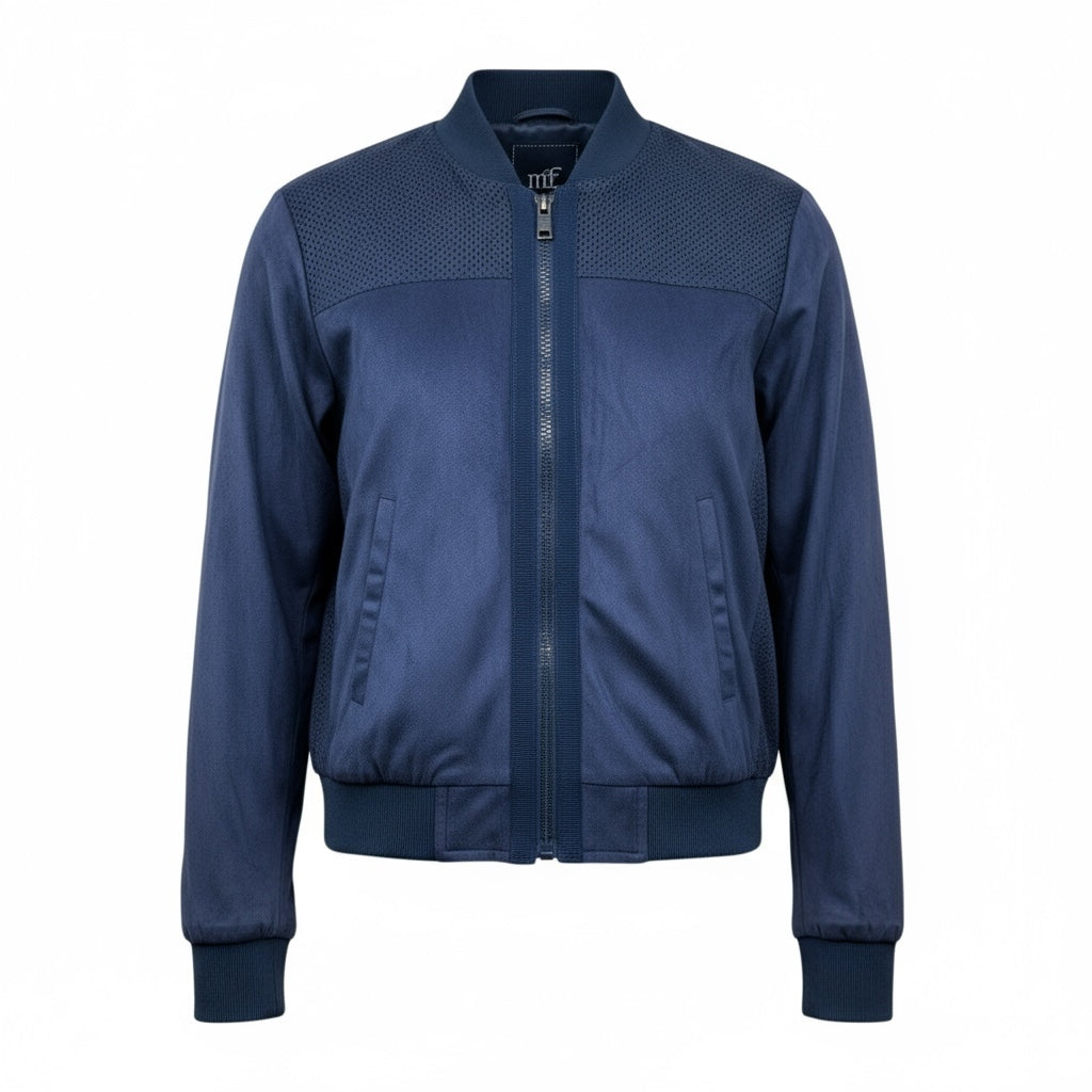 Manuel & Frank Giubbino Tinta Unita con Zip per Bambino MF6115B BLU MANUEL & FRANK 