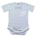 Manuel & Frank Body Mezza Manica Tinta Unita per Neonato MF7293I BIANCO MANUEL & FRANK 