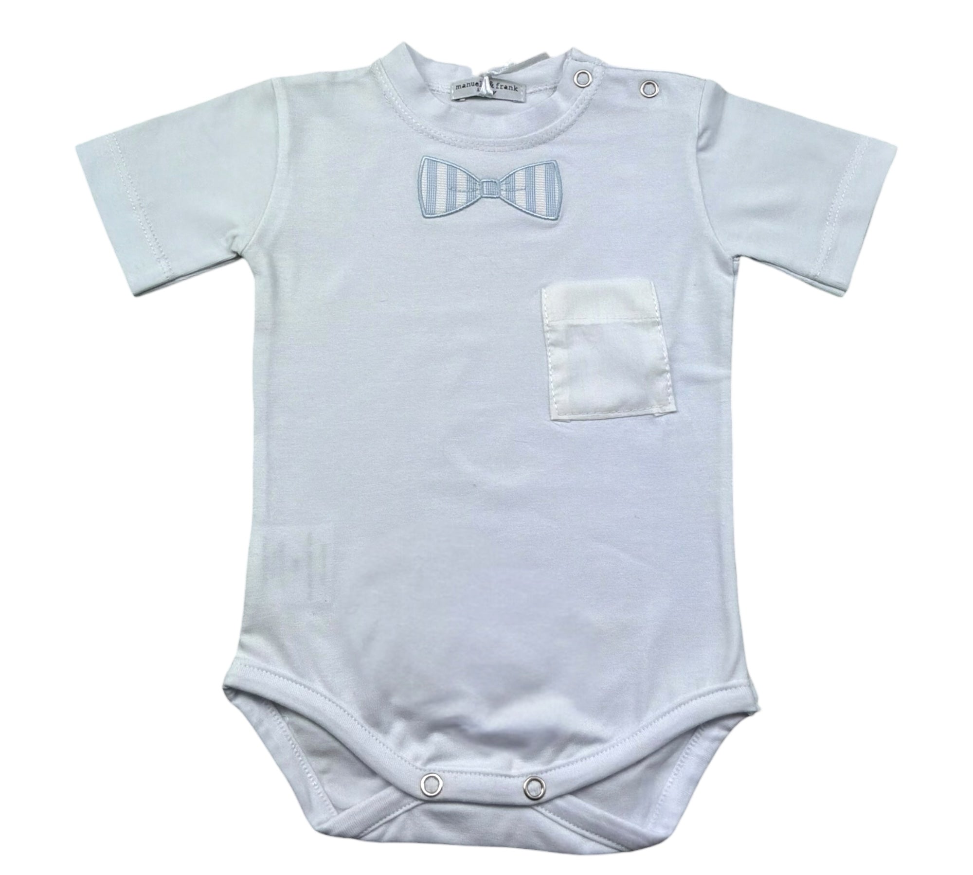 Manuel & Frank Body Mezza Manica Tinta Unita per Neonato MF7293I BIANCO MANUEL & FRANK 
