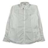 Manuel Ritz Camicia Manica Lunga tinta unita con Logo Bianco per Bambino MR0263X BIANCO MANUEL RITZ 