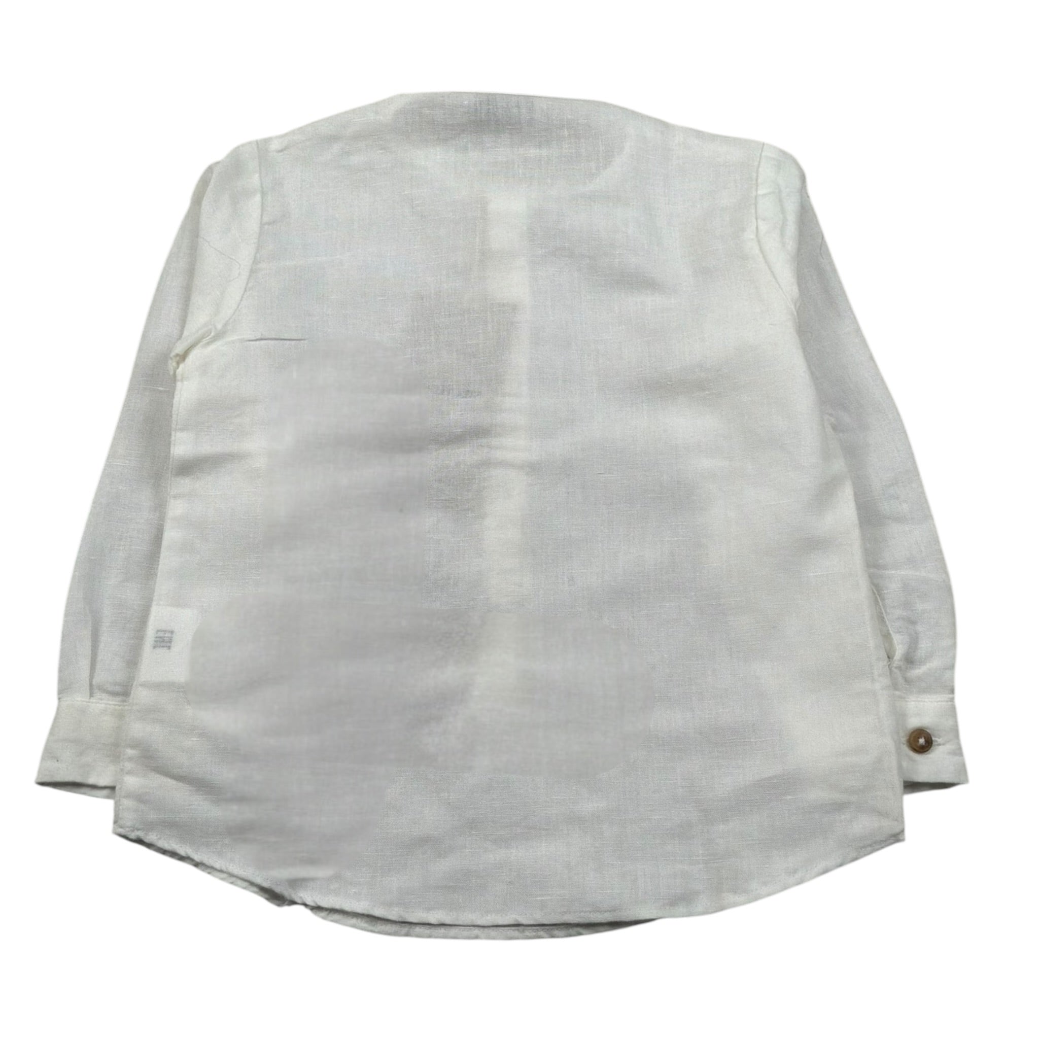 Manuel Ritz Camicia Manica Lunga tinta unita Collo Coreano Panna per Bambino MR2217J PANNA MANUEL RITZ 
