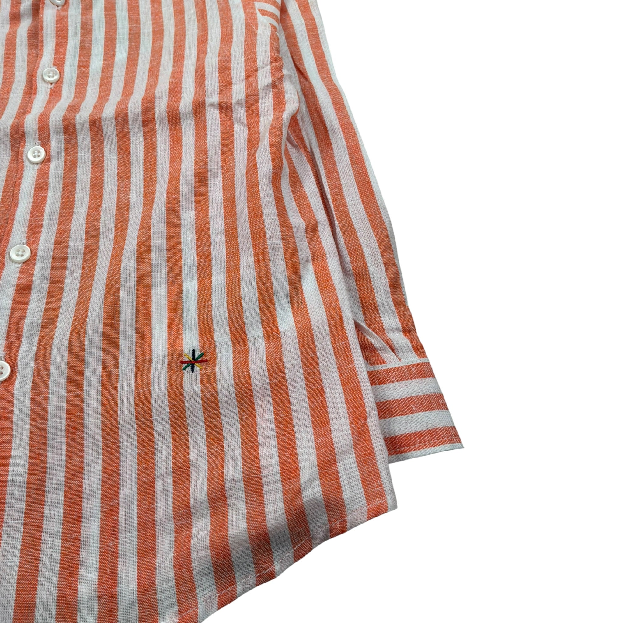 Manuel Ritz Camicia Manica Lunga Fantasia A Righe Arancione per Bambino MR2566 ARANCIONE MANUEL RITZ 