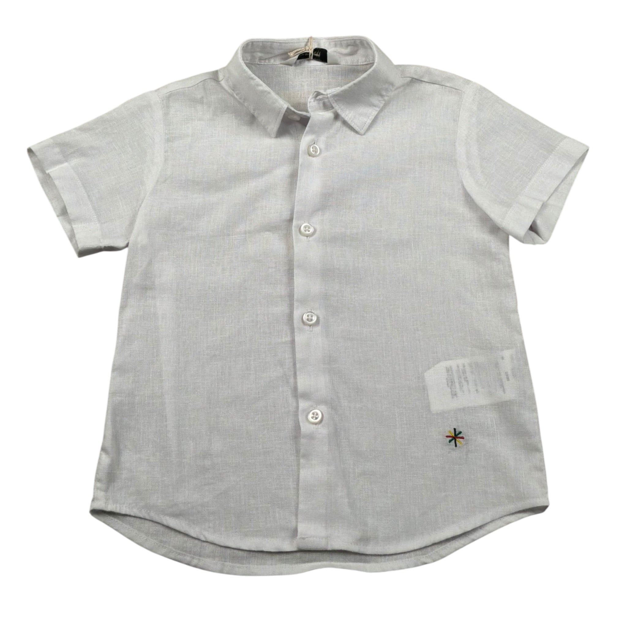 Manuel Ritz Camicia Mezza Manica tinta unita Bianco per Neonato MR2582 BIANCO MANUEL RITZ 